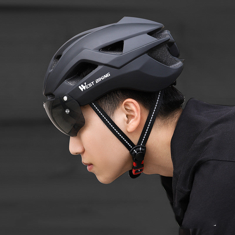 Cycling Helmet with Integrated Goggles - Your Ultimate Riding Companion